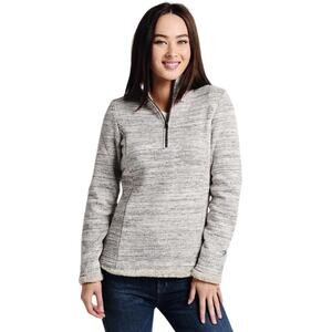 Kuhl Gray Women's Alaska 1/4 Quarter Zip Pullover Sweater